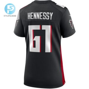 Matt Hennessy 61 Atlanta Falcons Womens Game Jersey Black stylepulseusa 1 2