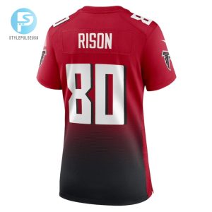 Andre Rison 80 Atlanta Falcons Womens Retired Game Jersey Red stylepulseusa 1 2