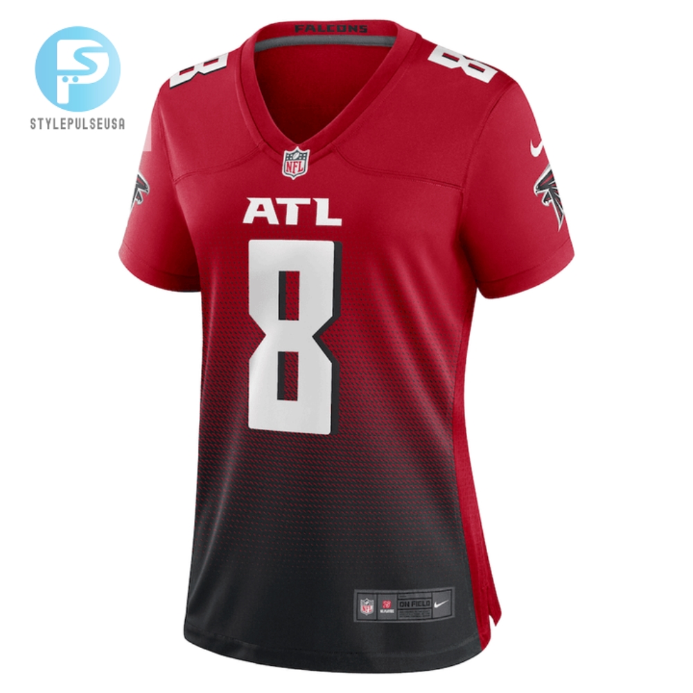 Kyle Pitts 8 Atlanta Falcons Womens Alternate Game Jersey  Red 