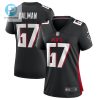 Drew Dalman 67 Atlanta Falcons Womens Game Jersey Black stylepulseusa 1