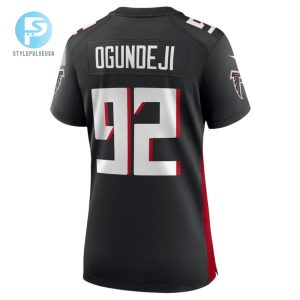 Adetokunbo Ogundeji 92 Atlanta Falcons Womens Game Jersey Black stylepulseusa 1 2