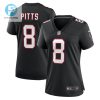 Kyle Pitts 8 Atlanta Falcons Womens Game Jersey Black stylepulseusa 1