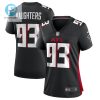 James Vaughters 93 Atlanta Falcons Womens Game Jersey Black stylepulseusa 1