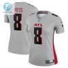 Kyle Pitts 8 Atlanta Falcons Womens Inverted Legend Jersey Gray stylepulseusa 1