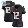 Khadarel Hodge 12 Atlanta Falcons Womens Game Jersey Black stylepulseusa 1