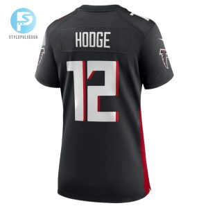 Khadarel Hodge 12 Atlanta Falcons Womens Game Jersey Black stylepulseusa 1 2