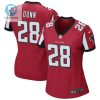 Warrick Dunn 28 Atlanta Falcons Womens Retired Game Jersey Red stylepulseusa 1