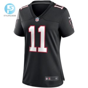 Julio Jones 11 Atlanta Falcons Womens Throwback Game Jersey Black stylepulseusa 1 1