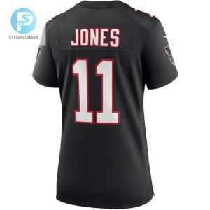 Julio Jones 11 Atlanta Falcons Womens Throwback Game Jersey Black stylepulseusa 1 2