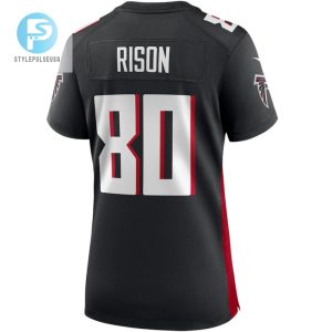 Andre Rison 80 Atlanta Falcons Womens Retired Game Jersey Black stylepulseusa 1 2