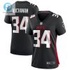 Ray Buchanan 34 Atlanta Falcons Womens Retired Game Jersey Black stylepulseusa 1