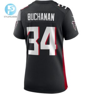 Ray Buchanan 34 Atlanta Falcons Womens Retired Game Jersey Black stylepulseusa 1 2