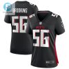 Keith Brooking 56 Atlanta Falcons Womens Retired Game Jersey Black stylepulseusa 1