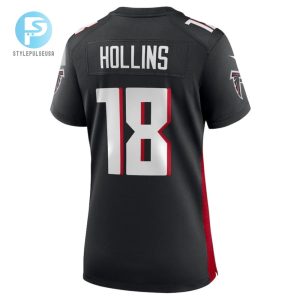 Mack Hollins 18 Atlanta Falcons Game Women Jersey Black stylepulseusa 1 2