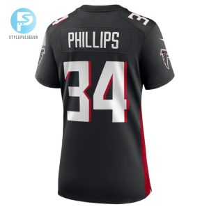 Clark Phillips Iii 34 Atlanta Falcons Game Women Jersey Black stylepulseusa 1 2