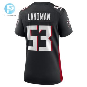 Nate Landman 53 Atlanta Falcons Game Women Jersey Black stylepulseusa 1 2