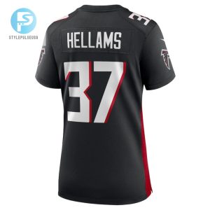 Demarcco Hellams 37 Atlanta Falcons Game Women Jersey Black stylepulseusa 1 2