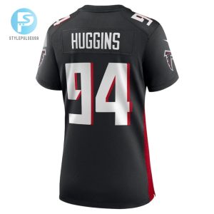 Albert Huggins 94 Atlanta Falcons Game Women Jersey Black stylepulseusa 1 2