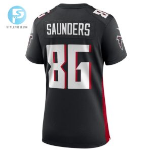 Cj Saunders 86 Atlanta Falcons Game Women Jersey Black stylepulseusa 1 2