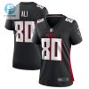 Josh Ali 80 Atlanta Falcons Game Women Jersey Black stylepulseusa 1