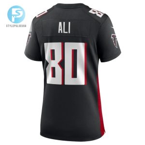 Josh Ali 80 Atlanta Falcons Game Women Jersey Black stylepulseusa 1 2