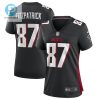 John Fitzpatrick 87 Atlanta Falcons Game Women Jersey Black stylepulseusa 1