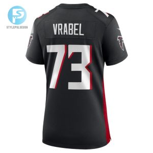 Tyler Vrabel 73 Atlanta Falcons Game Women Jersey Black stylepulseusa 1 2