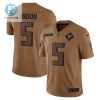 Drake London 5 Atlanta Falcons 2023 Salute To Service Limited Jersey Brown stylepulseusa 1