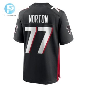 Storm Norton 77 Atlanta Falcons Game Men Jersey Black stylepulseusa 1 2