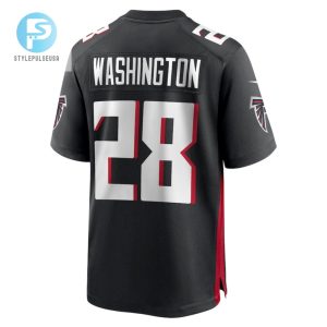 Carlos Washington 28 Atlanta Falcons Men Game Jersey Black stylepulseusa 1 2