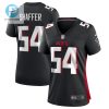 Justin Shaffer 54 Atlanta Falcons Women Game Jersey Black stylepulseusa 1