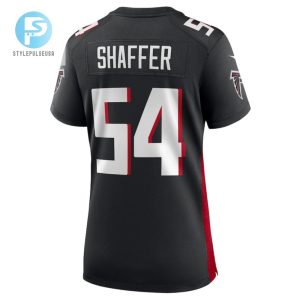 Justin Shaffer 54 Atlanta Falcons Women Game Jersey Black stylepulseusa 1 2