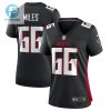 Joshua Miles 66 Atlanta Falcons Women Game Jersey Black stylepulseusa 1