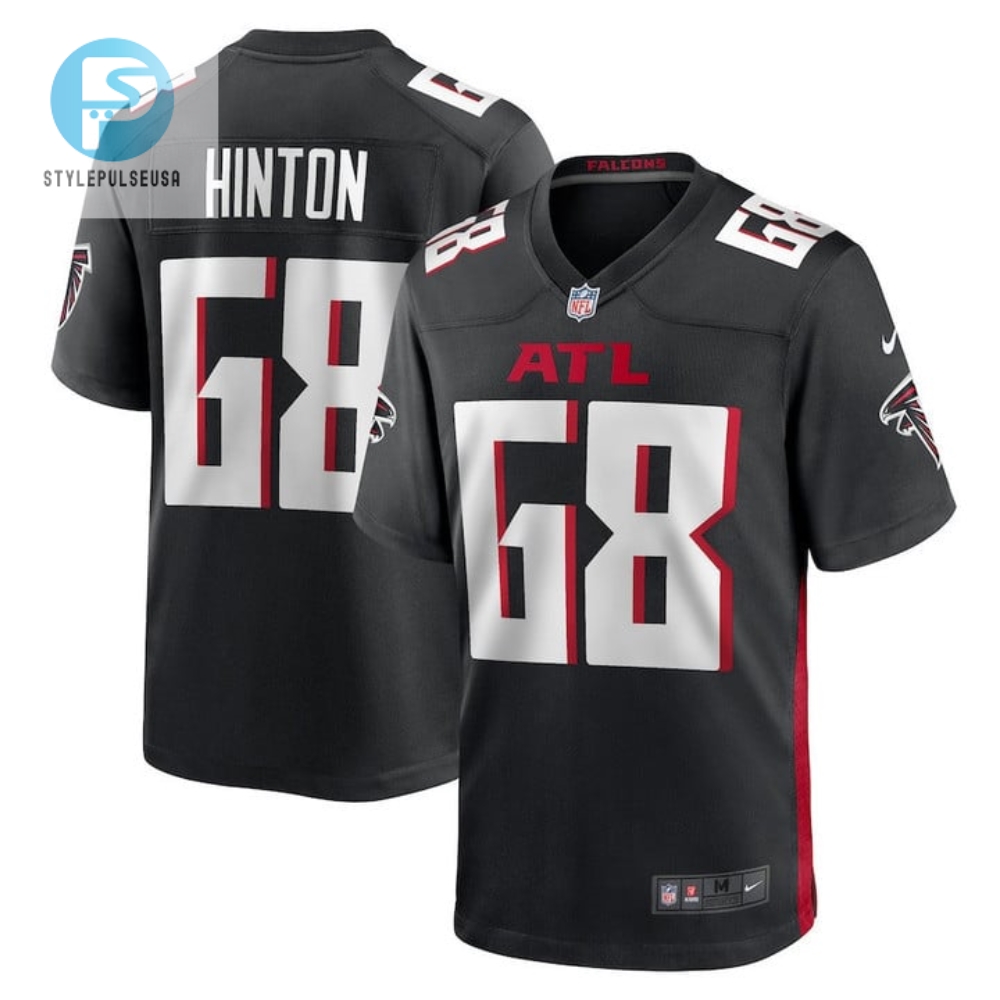 Kyle Hinton 68 Atlanta Falcons Men Team Game Jersey Black stylepulseusa 1