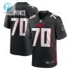 Isaiah Prince 70 Atlanta Falcons Men Team Game Jersey Black stylepulseusa 1