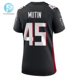 Donavan Mutin 45 Atlanta Falcons Game Women Jersey Black stylepulseusa 1 2