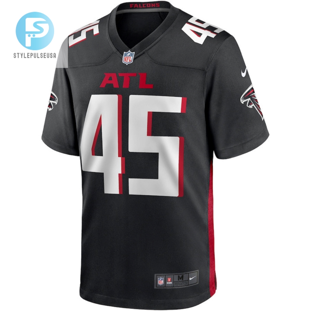Deion Jones 45 Atlanta Falcons Mens Game Jersey  Black 