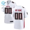 Atlanta Falcons Men Custom Game Jersey White stylepulseusa 1