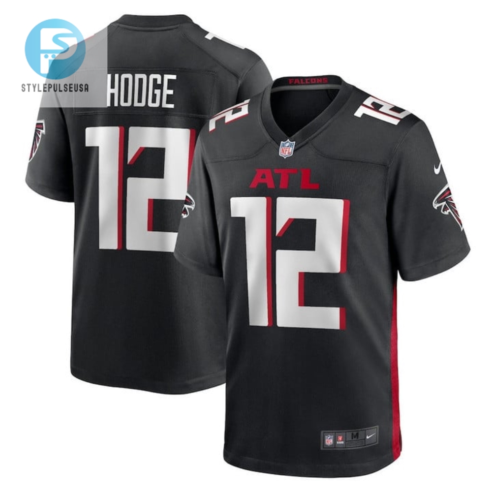 Khadarel Hodge 12 Atlanta Falcons Mens Game Jersey Black stylepulseusa 1