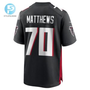 Jake Matthews 70 Atlanta Falcons Mens Game Jersey Black stylepulseusa 1 2