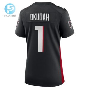 Jeff Okudah 1 Atlanta Falcons Womens Game Jersey Black stylepulseusa 1 2
