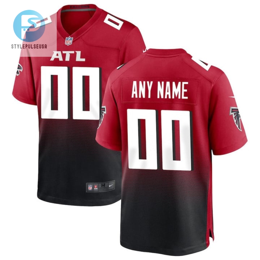 Atlanta Falcons Men Alternate Custom Game Jersey Red stylepulseusa 1