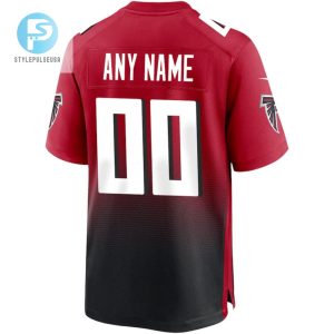 Atlanta Falcons Men Alternate Custom Game Jersey Red stylepulseusa 1 2