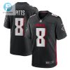 Kyle Pitts 8 Atlanta Falcons Mens Game Jersey Black stylepulseusa 1