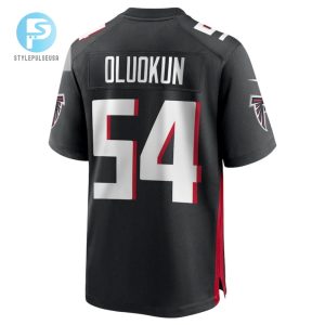 Foyesade Oluokun 54 Atlanta Falcons Mens Game Jersey Black stylepulseusa 1 2