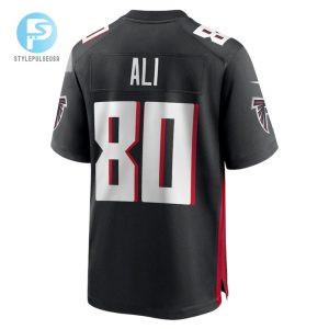 Josh Ali 80 Atlanta Falcons Mens Team Game Jersey Black stylepulseusa 1 2