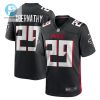 Micah Abernathy 29 Atlanta Falcons Game Men Jersey Black stylepulseusa 1