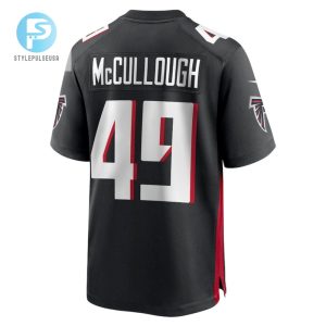 Liam Mccullough 49 Atlanta Falcons Game Men Jersey Black stylepulseusa 1 2