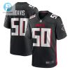 Tae Davis 50 Atlanta Falcons Game Men Jersey Black stylepulseusa 1