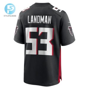 Nate Landman 53 Atlanta Falcons Game Men Jersey Black stylepulseusa 1 2